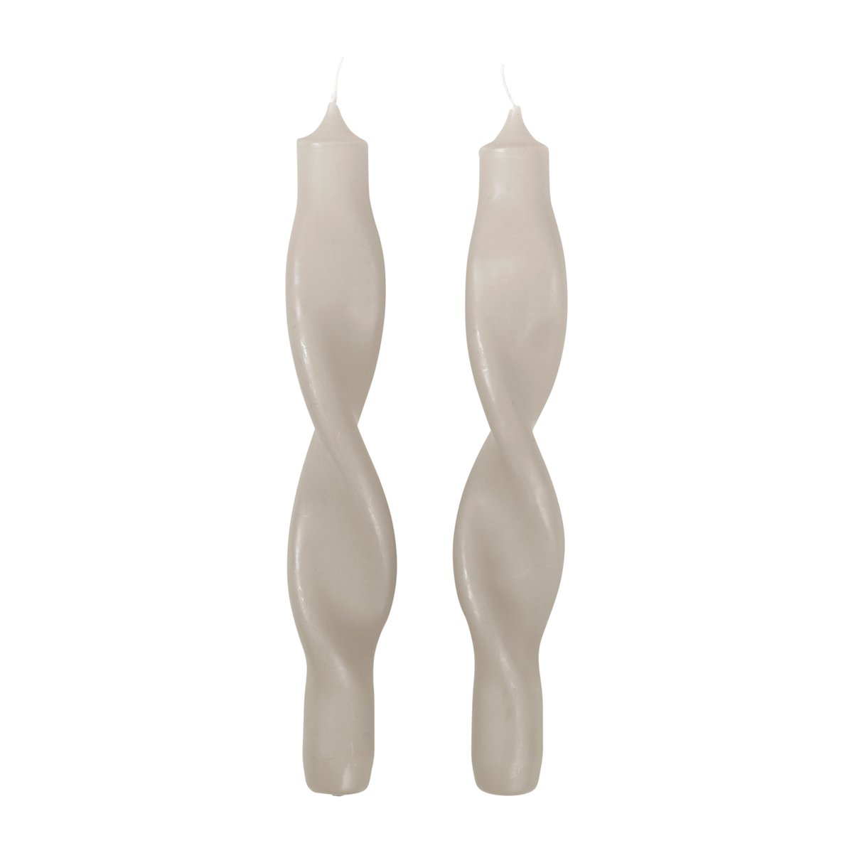 Broste Copenhagen Twisted candles tvinnede lys 23 cm 2-pakning Rainy day