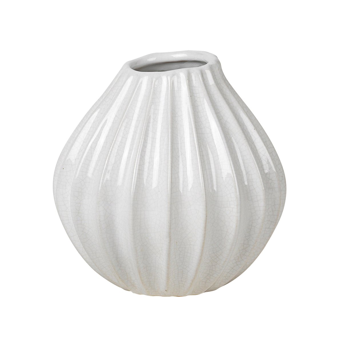 Broste Copenhagen Wide vase ivory 15 cm
