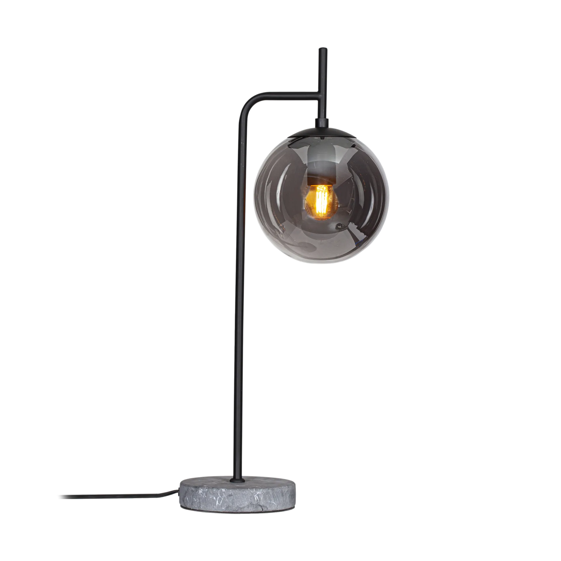 Boyle bordlampe 60 cm, Røykgrå By Rydéns