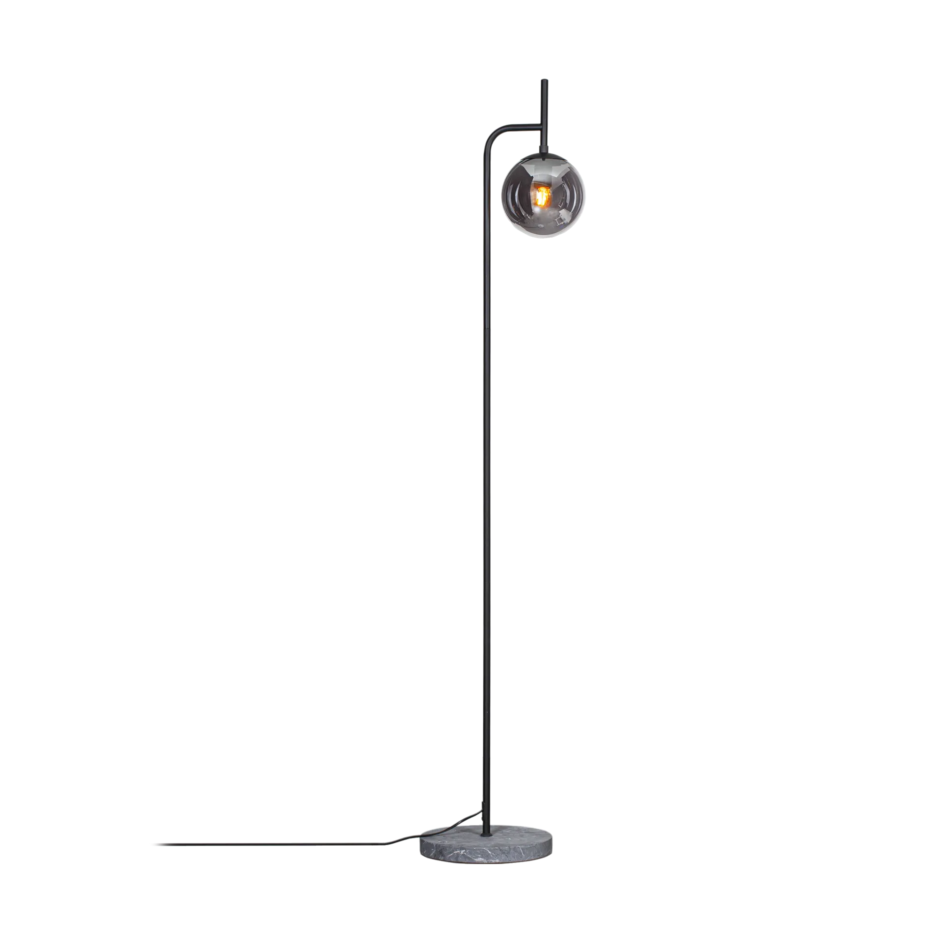 Boyle gulvlampe 163,5 cm, Røykgrå By Rydéns