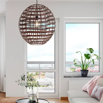 Broom taklampe Ø60 cm - Kaffe - By Rydéns