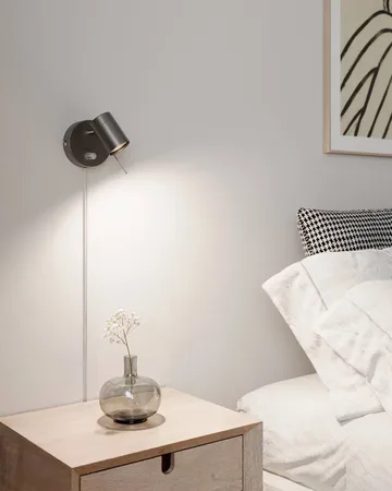 Correct vegglampe - Stålgrå - By Rydéns