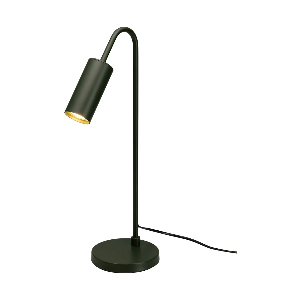 Curve bordlampe 51 cm, Matt grønn By Rydéns