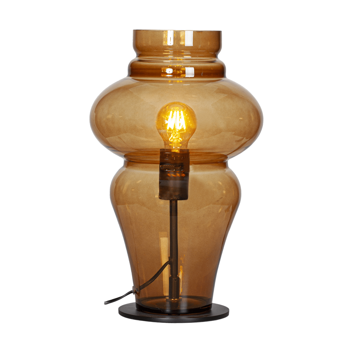 By Rydéns Dolores bordlampe 40,6 cm Konjakk
