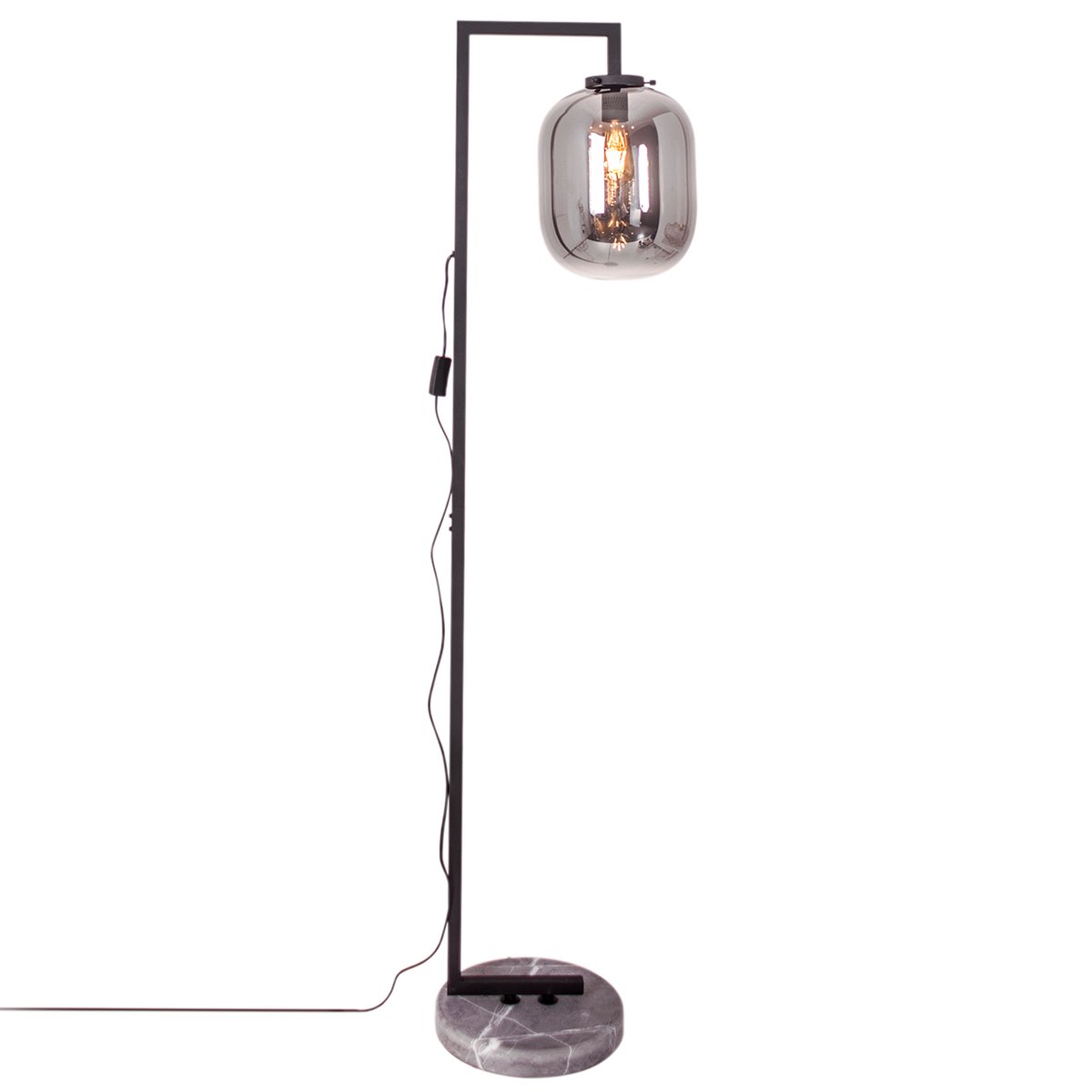 By Rydéns - Leola Gulvlampe Black/Smoke Grey