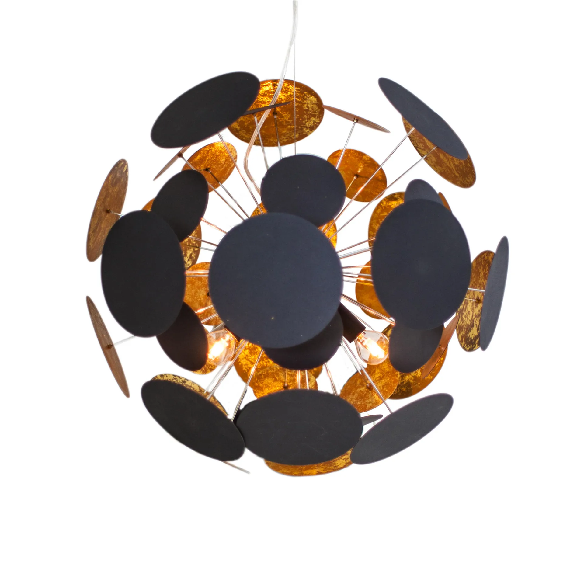 Planet taklampe 50 cm, svart-gull By Rydéns