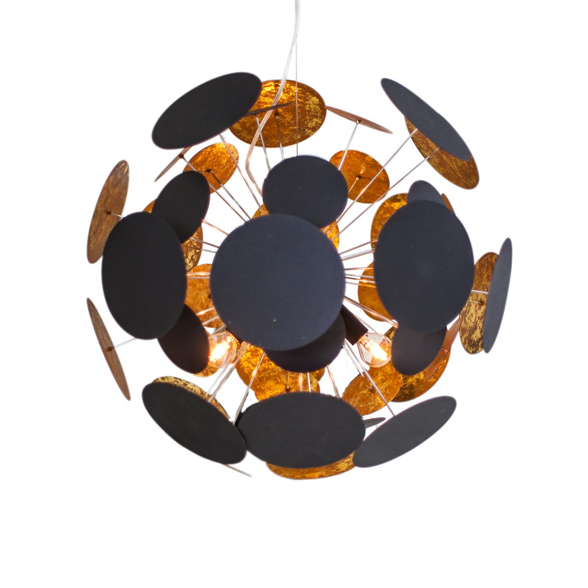 By Rydéns Planet taklampe 50 cm svart-gull