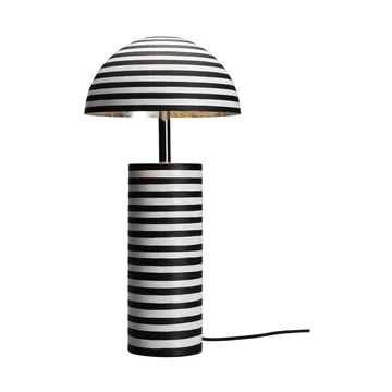 Stripe bordlampe - Hvit-svart, 50 cm - By Rydéns