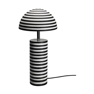 Stripe bordlampe - Hvit-svart, 50 cm - By Rydéns