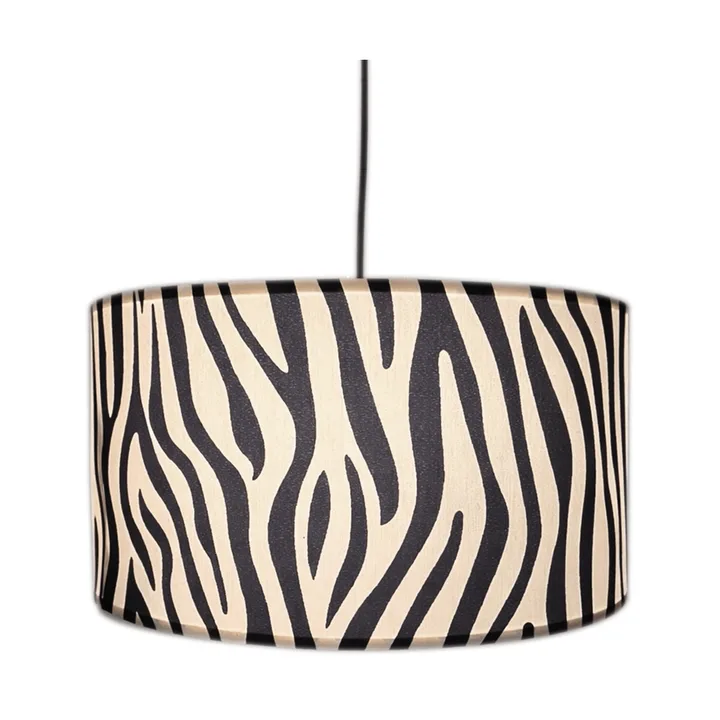 Zany Zebra taklampe - Svart-hvit, Ø50 cm - By Rydéns