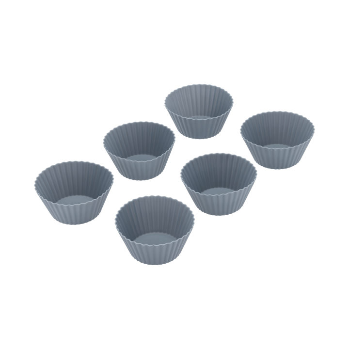 Pecan muffinsform 6 stk 7x3,2 cm - Indigo - By Tareq Taylor