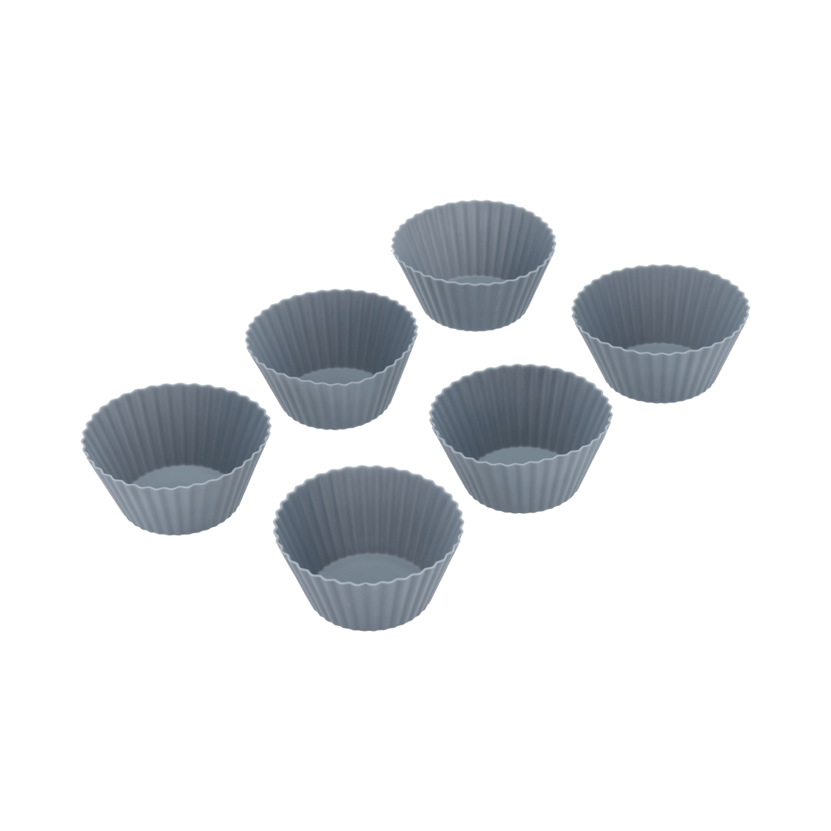 Pecan muffinsform 6-stk, 7x3 cm, indigo