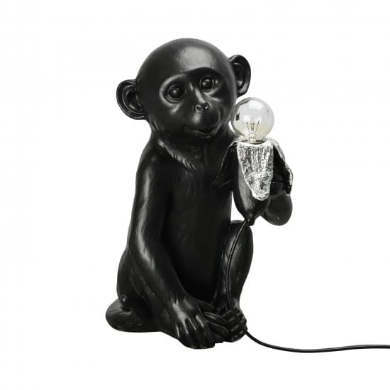Banana Monkey bordlampe, Svart Byon