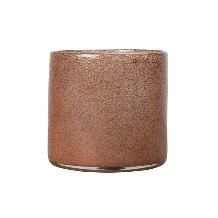 Calore lyslykt-vase M Ø15 cm, Rusty red Byon