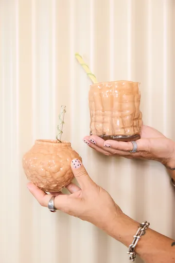 Corallo vase mini 11x11x8 cm - Fersken - Byon