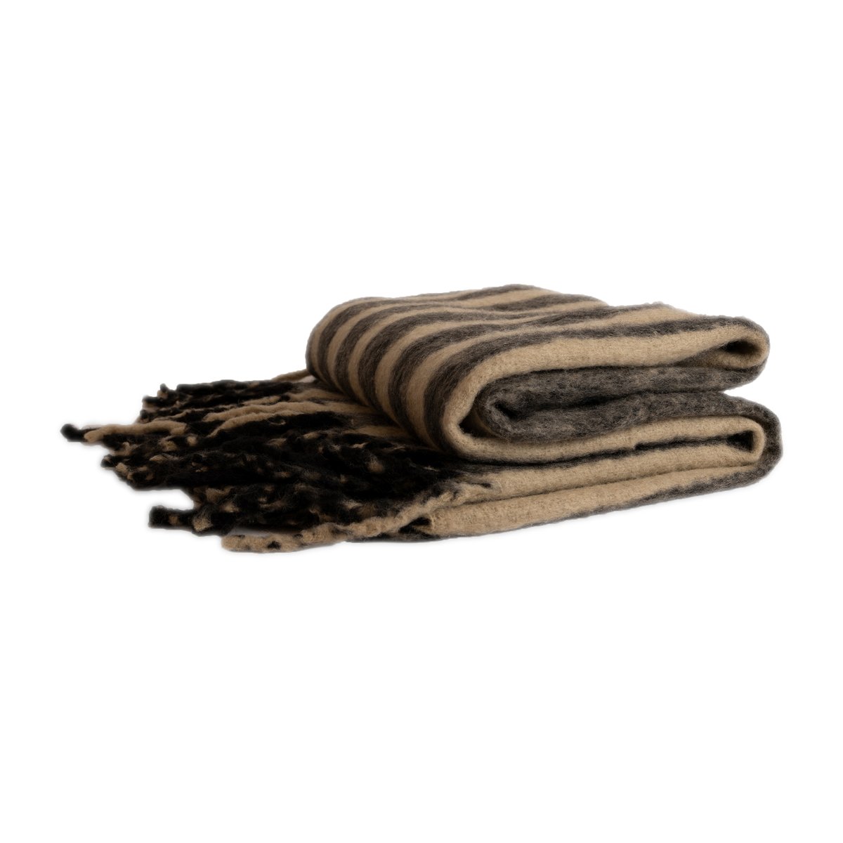 Byon Edien pledd 125 x 150 cm Svart-beige