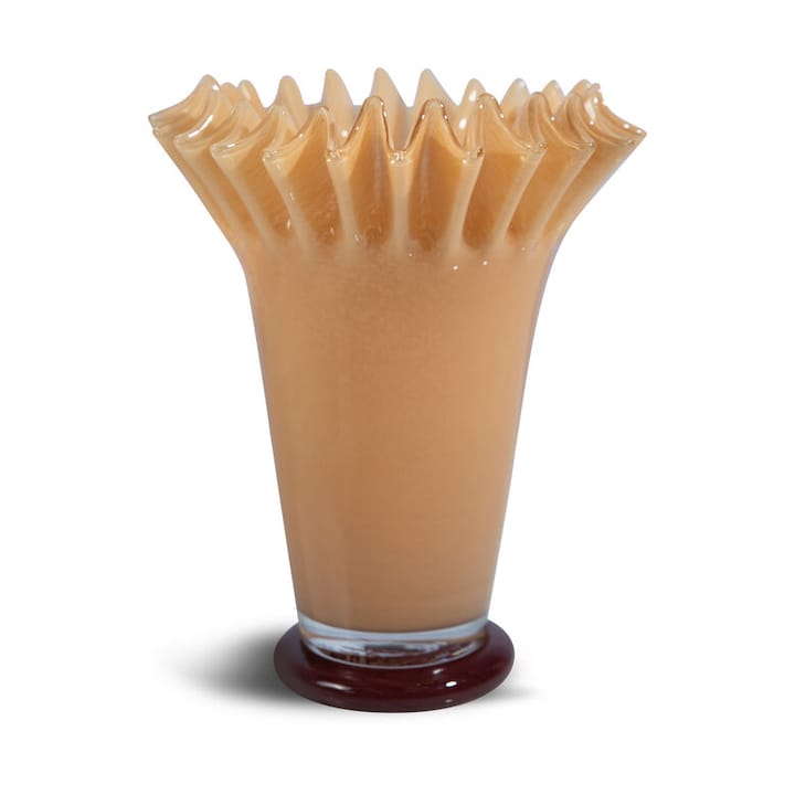 Lori vase 28 cm - Yellow-bordeaux - Byon