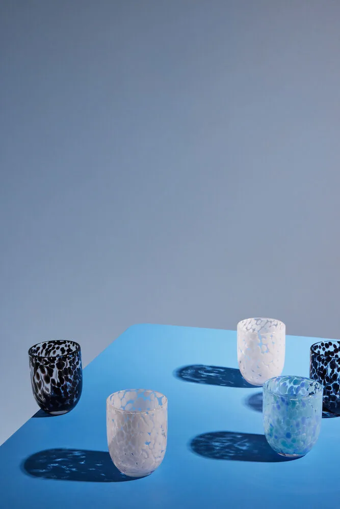 Messy glass 30 cl 2-pk, Blå Byon