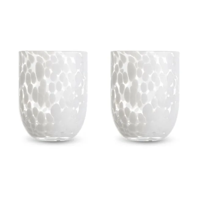 Messy glass 30 cl 2-pk, Hvit Byon