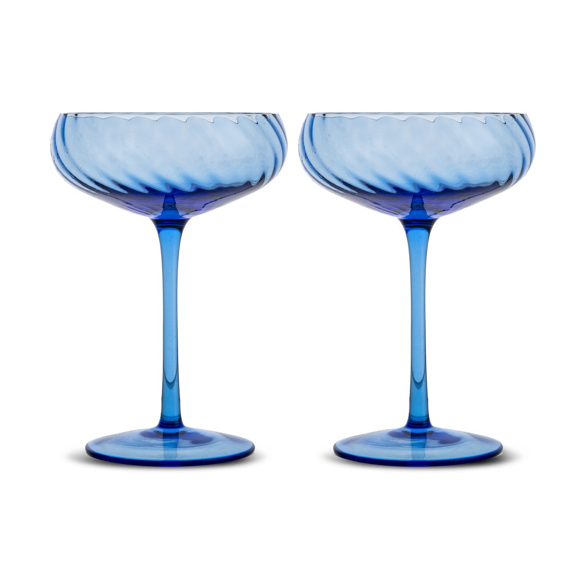 Byon Opacity champagneglass 30 cl 2-pk Blå