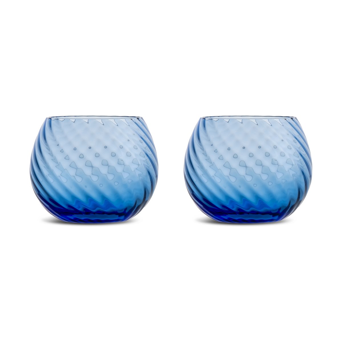 Byon Opacity vannglass 22 cl 2-pk Blå