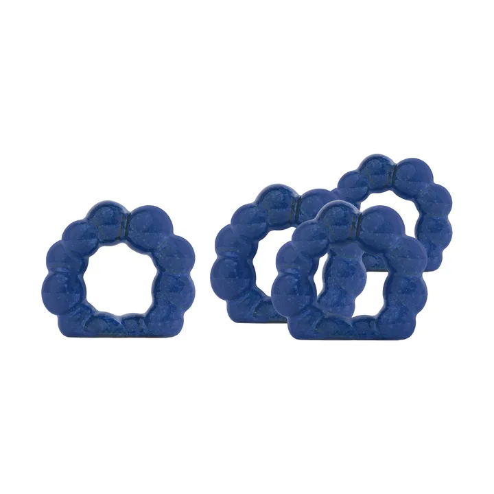 Porto serviettring 4-pk - Blå - Byon