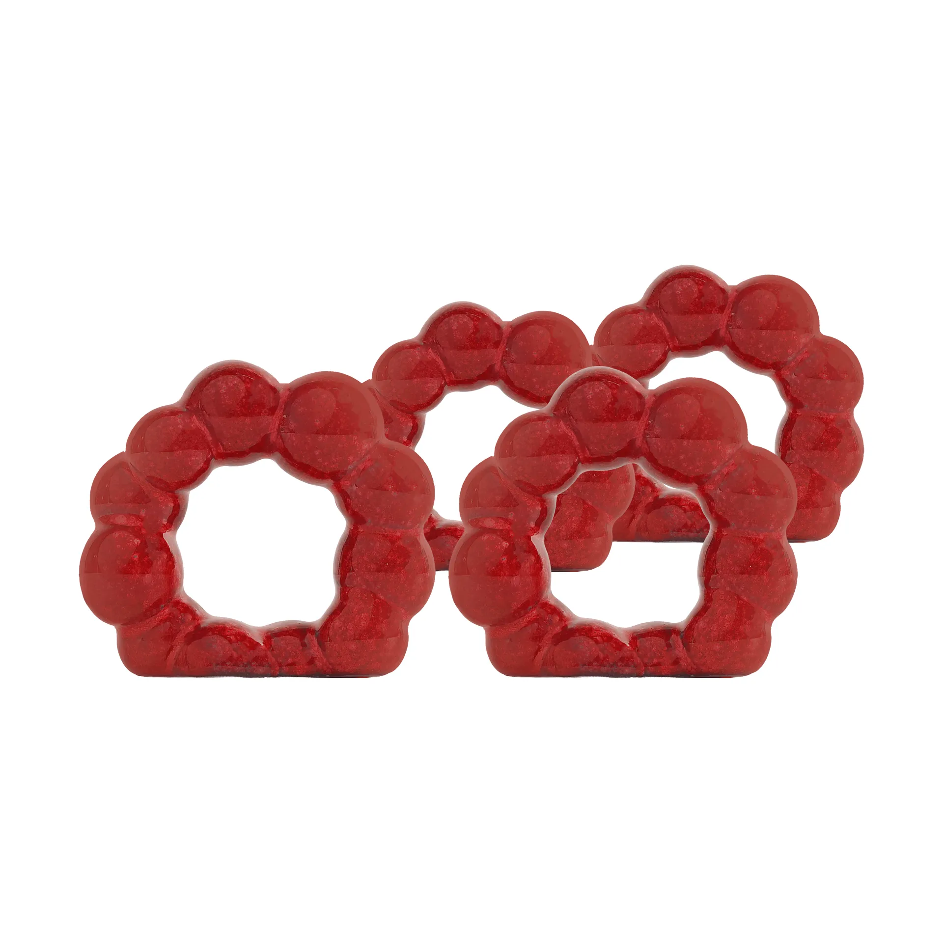 Porto serviettring 4-pk, Rød Byon