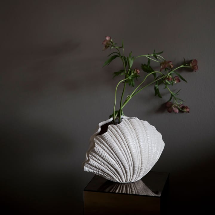 Shell vase, Hvit Byon