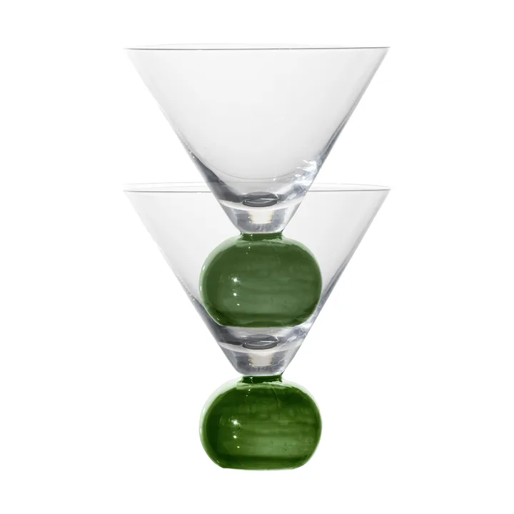 Spice glass 24 cl 2-pakning - Klar-mørkegrønn - Byon