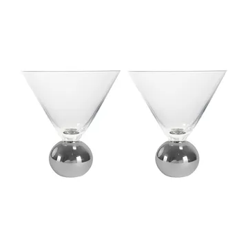Spice glass 24 cl 2-pakning - Klar-sølv - Byon