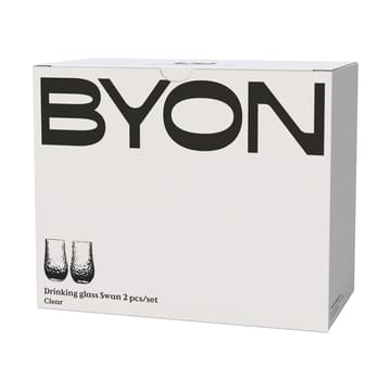 Swan drikkeglass 2-pack - Klar - Byon
