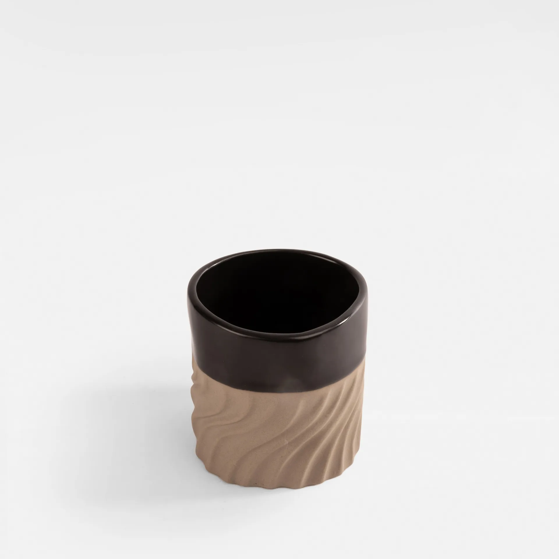 Swirl kopp 24 cl, Sort-beige Byon