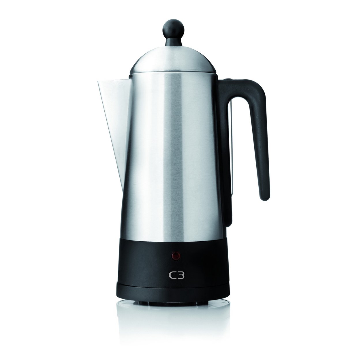 Design Eco - electric percolator - black/brushed stainless steel