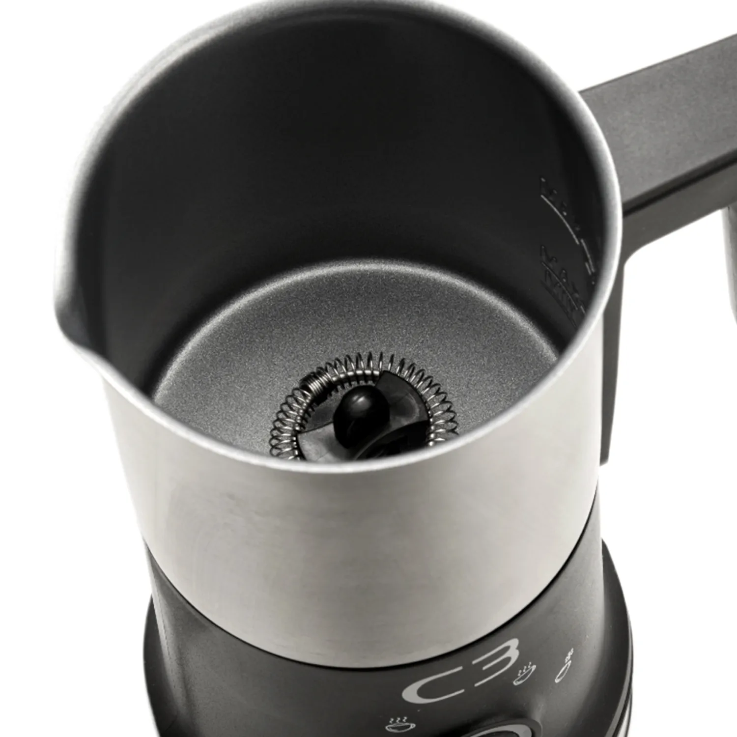 Design Melkeskummer MF700, Børstet rustfritt stål C3