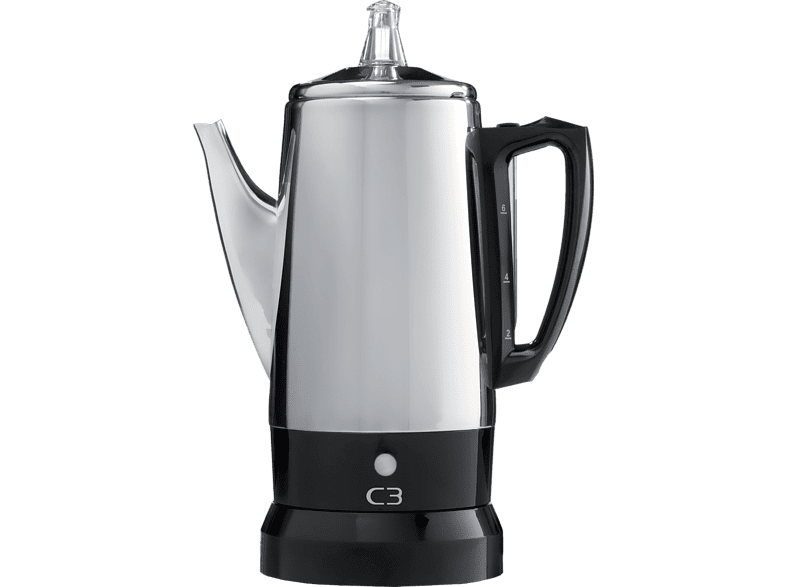 Basic Percolator, 0,8 l, Malt kaffe, 500 W, Rustfritt stål