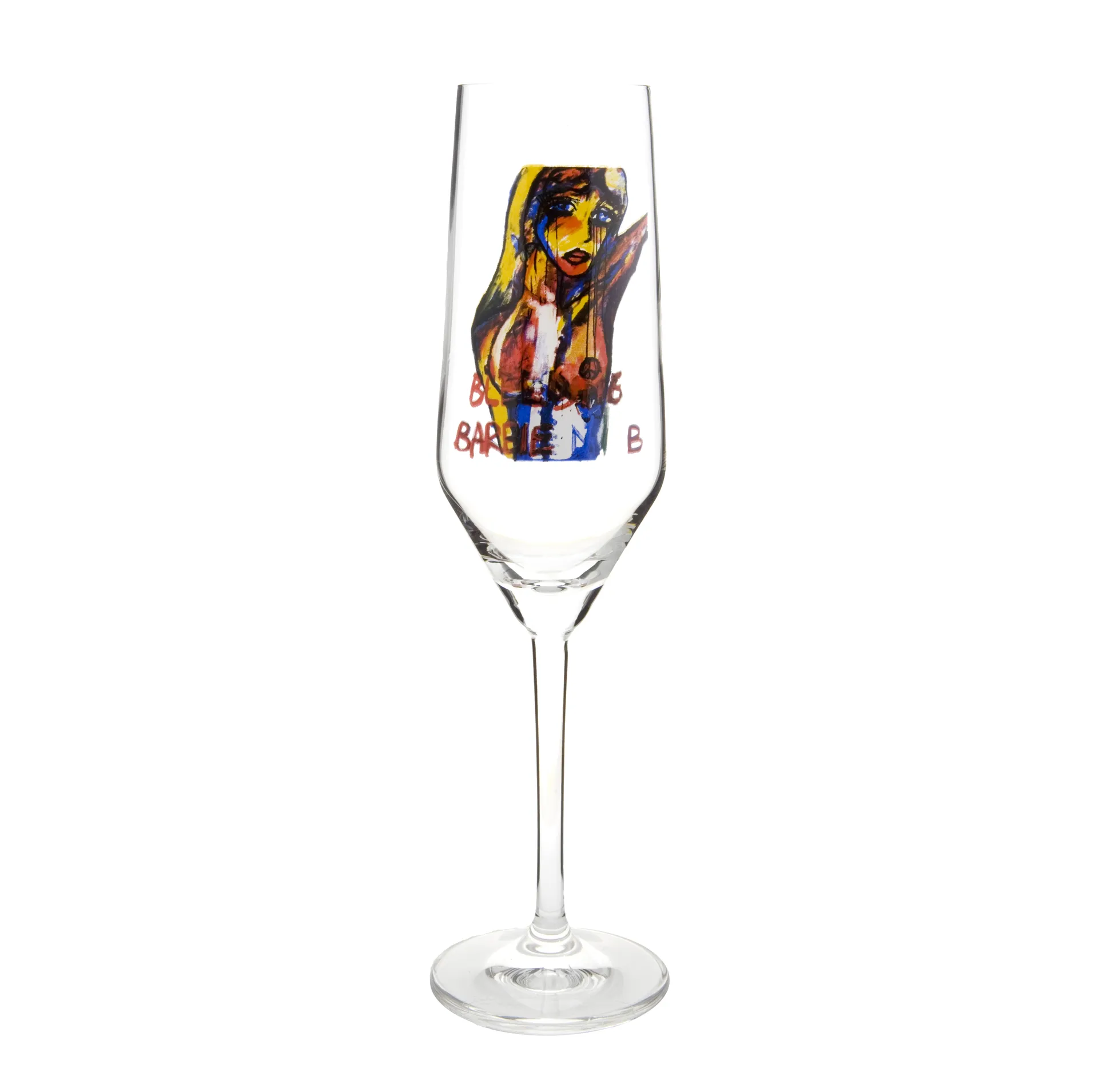 Bleeding Barbie champagneglass, 30 cl Carolina Gynning