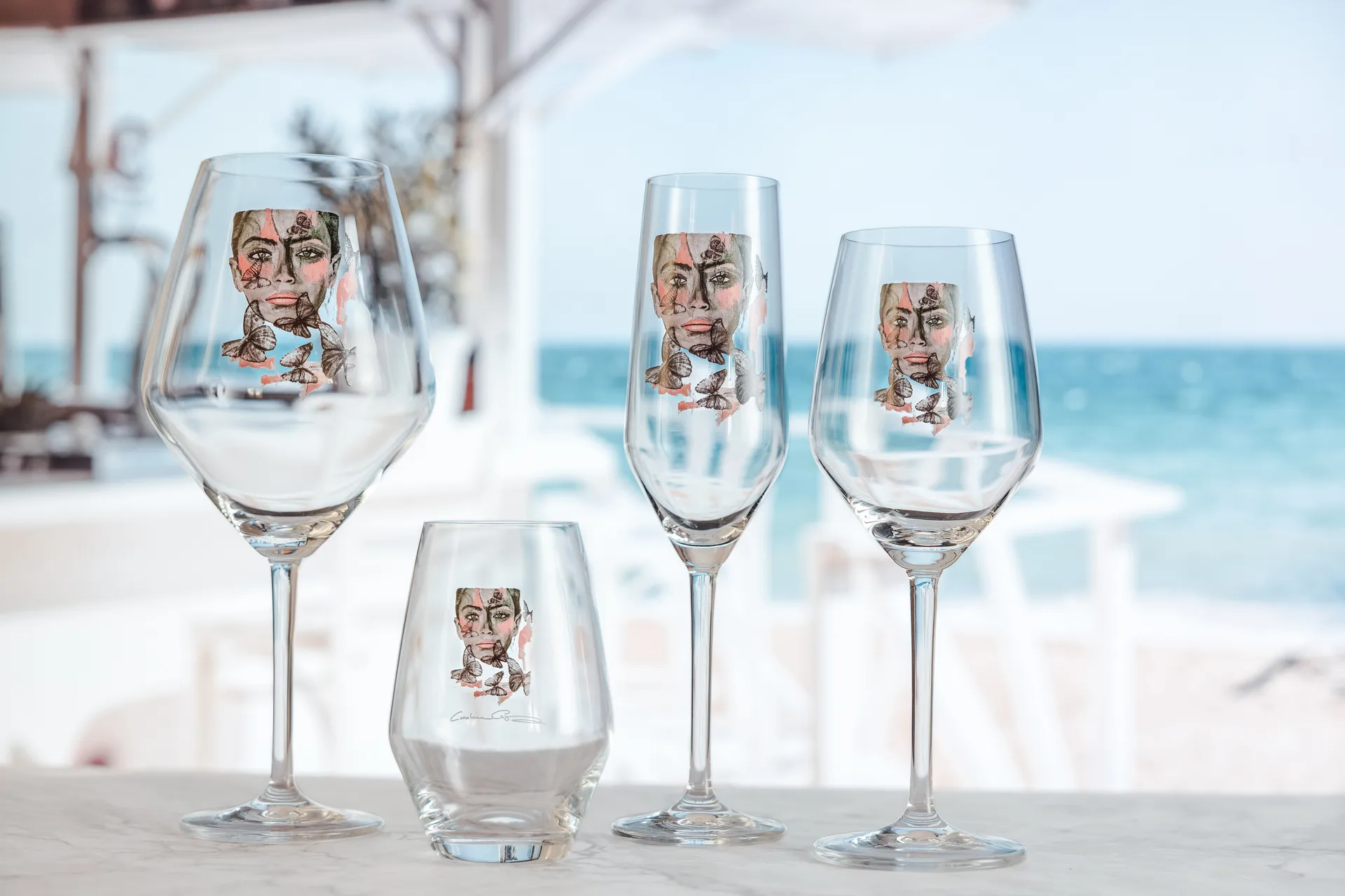 Butterfly Queen rosé-/hvitvinsglass, 40 cl Carolina Gynning