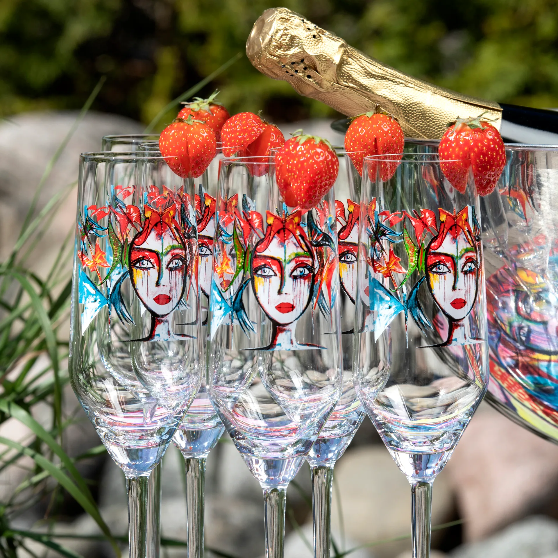 Slice of Life champagneglass, 30 cl Carolina Gynning