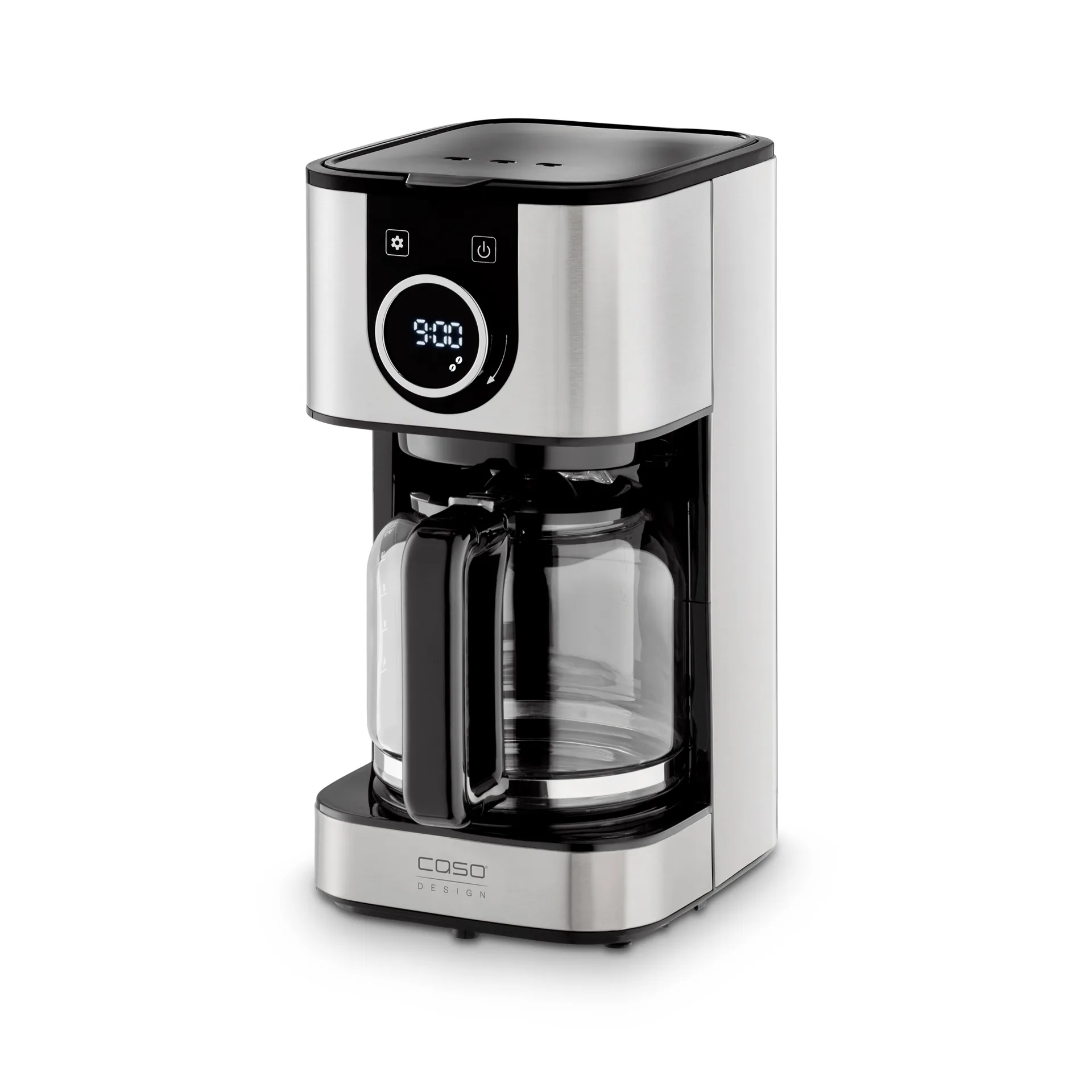 Caso Design Selection C kaffetrakter, Stål-svart, 12 kopper Caso