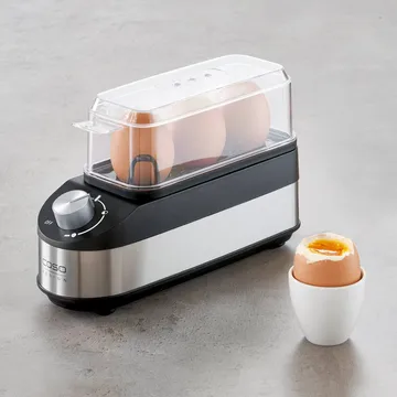Caso eggkoker - Stål-svart, 3 egg - Caso