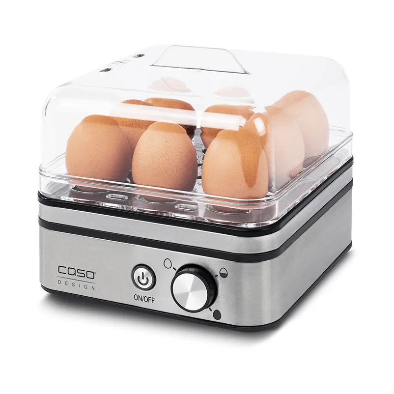 Caso eggkoker, Stål-svart, 9 egg Caso