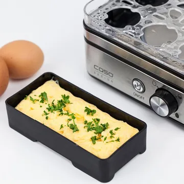 Caso eggkoker - Stål-svart, 9 egg - Caso