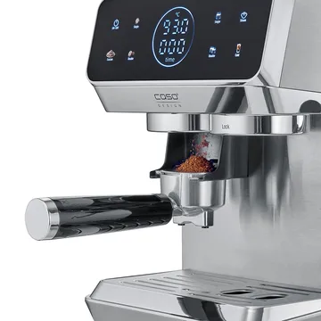 Caso Gourmet espressomaskin med kvern - Stål - Caso