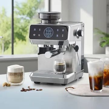 Caso Gourmet espressomaskin med kvern - Stål - Caso