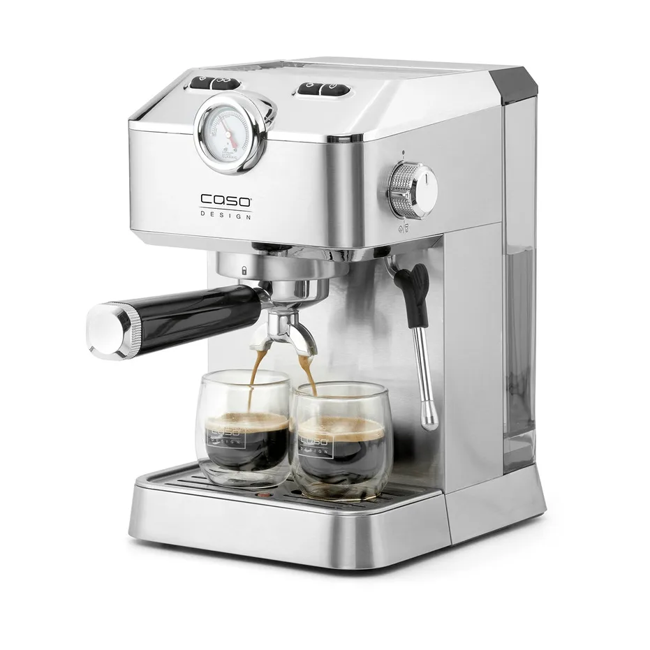 Caso Gourmet espressomaskin, Sølv Caso
