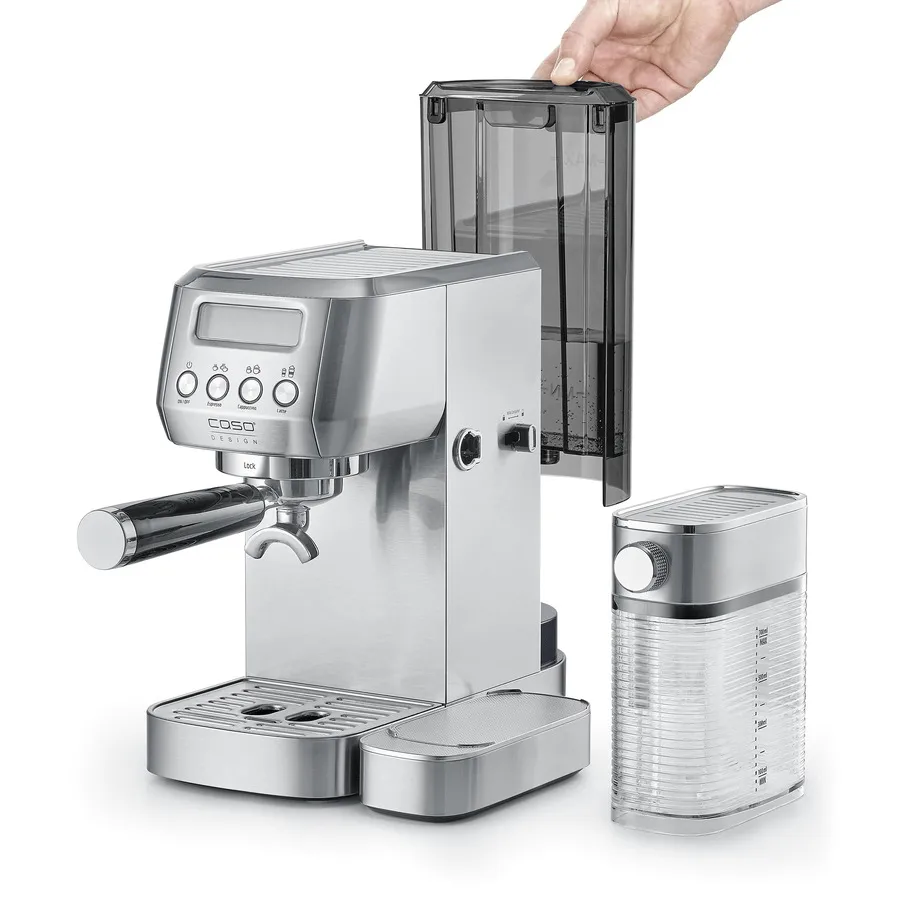 Caso Gourmet Latte espressomaskin, Sølv Caso