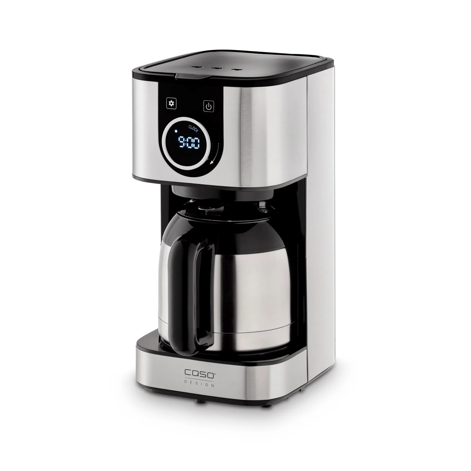 Caso Selection C10 termo kaffetrakter, Stål-svart, 10 kopper Caso