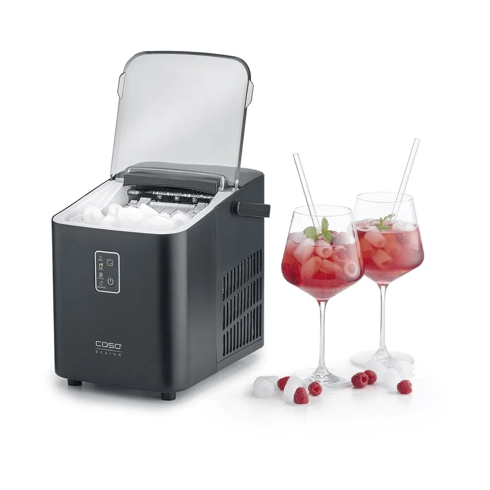 IceChef kompakt isbitmaskin, Matt svart Caso