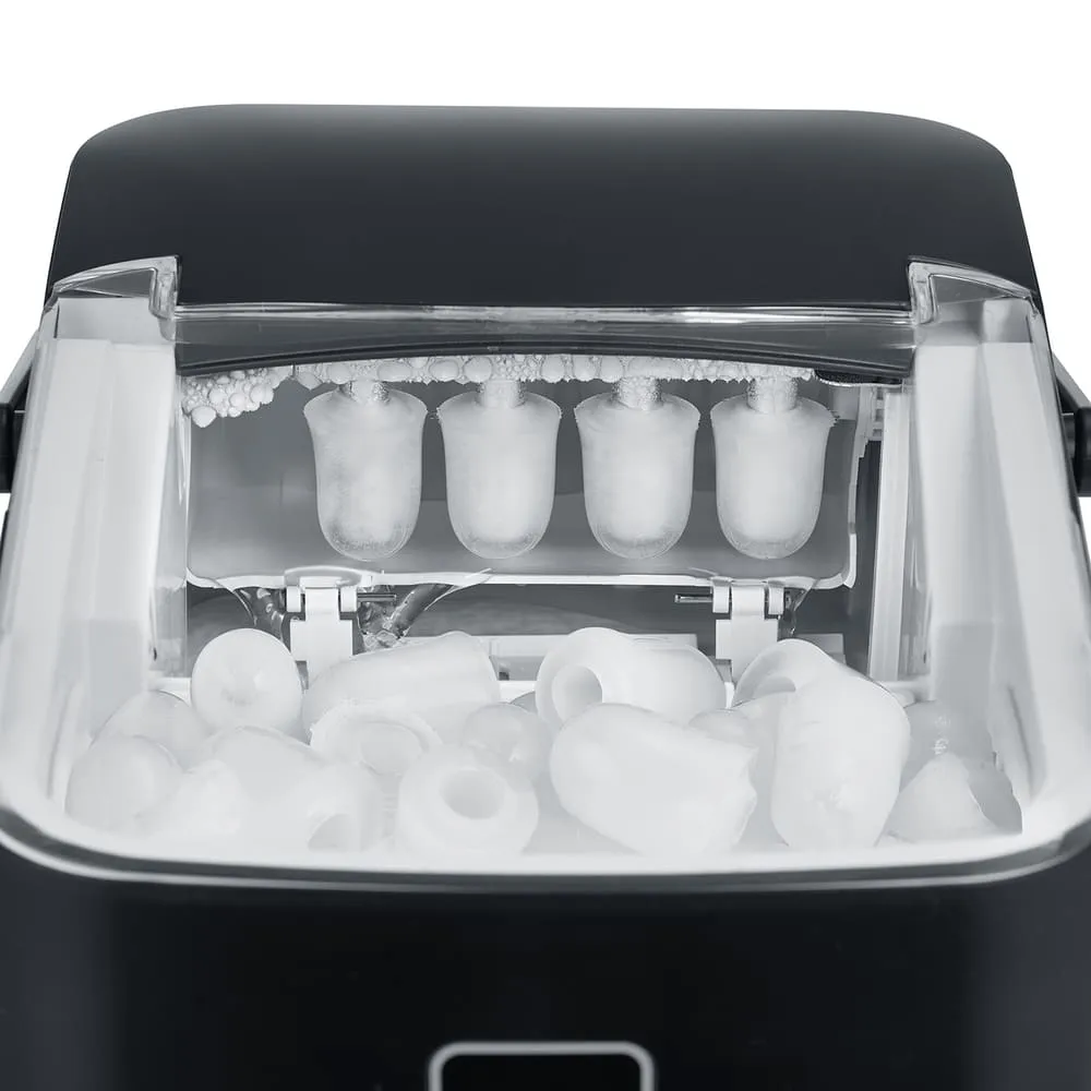 IceChef kompakt isbitmaskin, Matt svart Caso