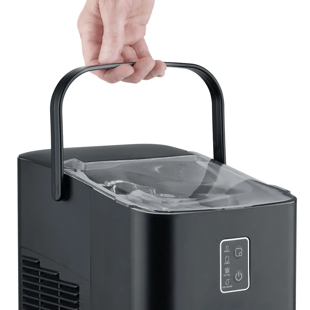 IceChef kompakt isbitmaskin, Matt svart Caso